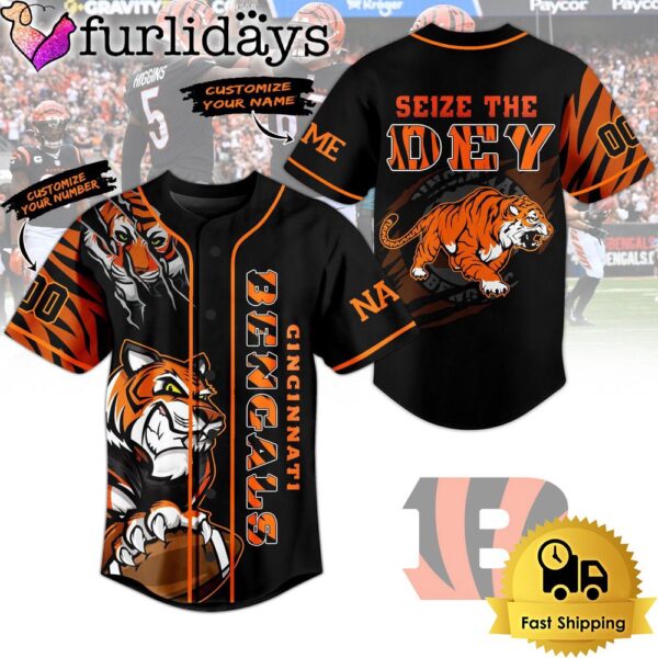 NFL Cincinnati Bengals Seize The Dey Baseball Jersey