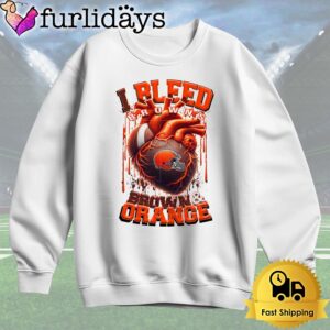 NFL Cleveland Browns I bleed Brown Orange T Shirt