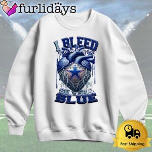 NFL Dallas Cowboys I bleed Silver Blue T Shirt