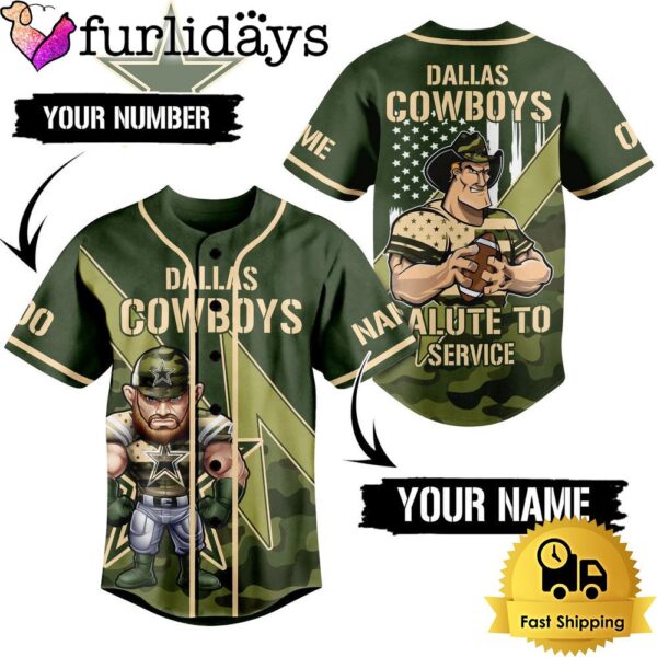 NFL Dallas Cowboys Salute To Service Baseball Jersey