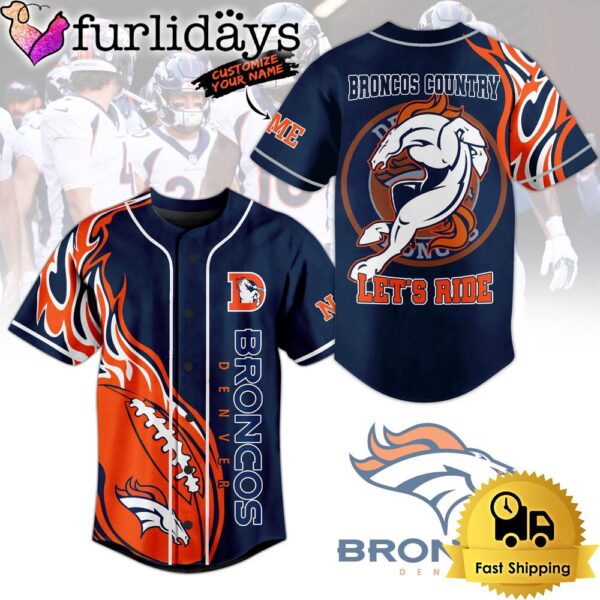 NFL Denver Broncos Country Let’s Ride Baseball Jersey