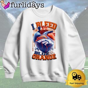 NFL Denver Broncos I bleed Blue Orance T Shirt