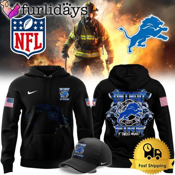 NFL Detroit Lions Firefighter Appreciation Day Hoodie