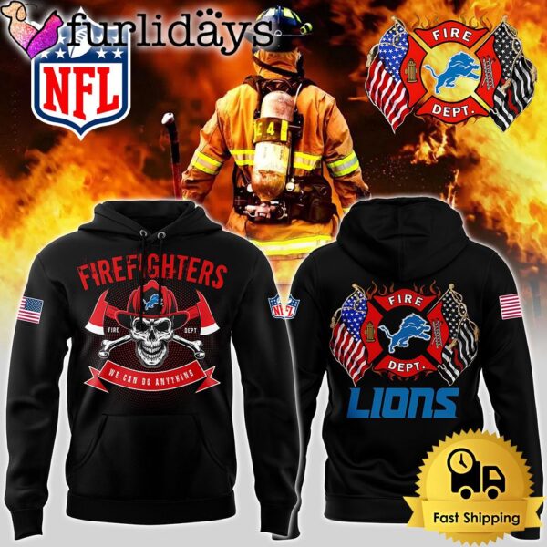 NFL Detroit Lions Football Firefighter Appreciation Night Hoodie