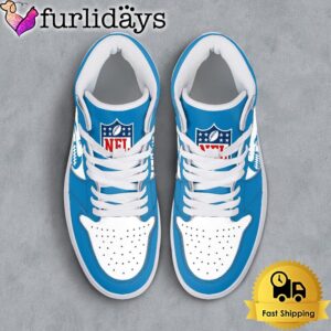 NFL Detroit Lions Grunge Style Custom Air Jordan 1 Shoes