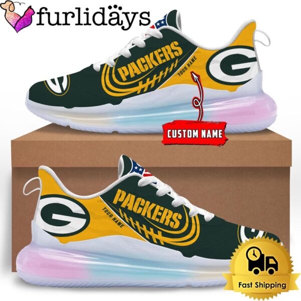 NFL Green Bay Packers Custom Rainbow Atmospheric Cushion Running Shoes, Women’s Sneaker