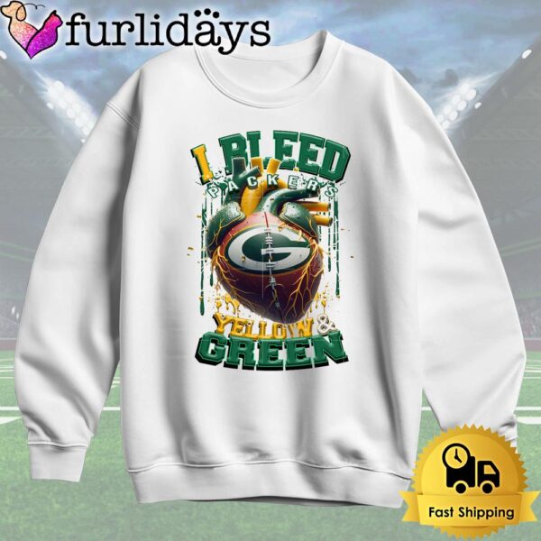 NFL Green Bay Packers I bleed Yellow Green T Shirt