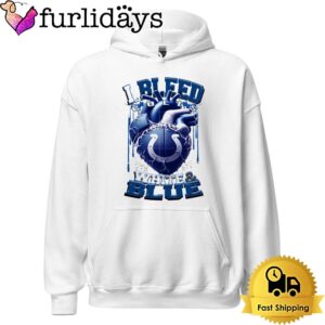 NFL Indianapolis Colts I bleed White Blue T Shirt