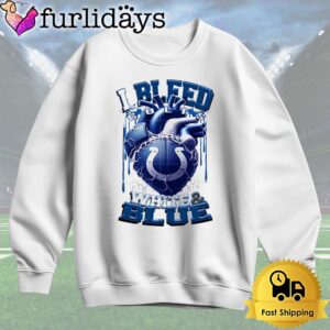 NFL Indianapolis Colts I bleed White Blue T Shirt