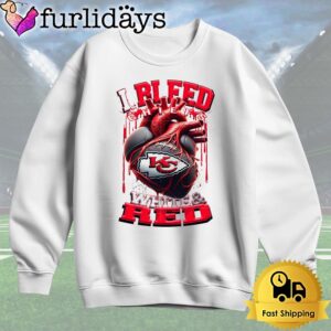 NFL Kansas City Chiefs I bleed White Red T Shirt