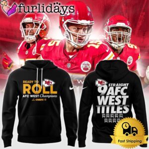 NFL Kansas City Chiefs Ready to Roll AFC West Champions Hoodie