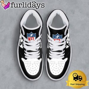 NFL Las Vegas Raiders Grunge Style Custom Air Jordan 1 Shoes