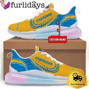 NFL Los Angeles Chargers Custom Rainbow…