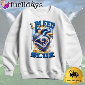 NFL Los Angeles Rams I Bleed Gold Blue T Shirt