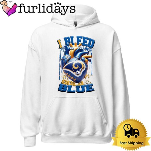 NFL Los Angeles Rams I Bleed Gold Blue T Shirt