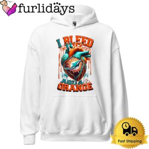 NFL Miami Dolphins I bleed Aqua Orance T Shirt