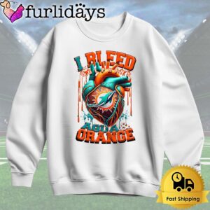 NFL Miami Dolphins I bleed Aqua Orance T Shirt