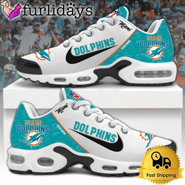 NFL Miami Dolphins Logo 2024 Custom Air Max Plus Shoes, NFL Fan Shoes