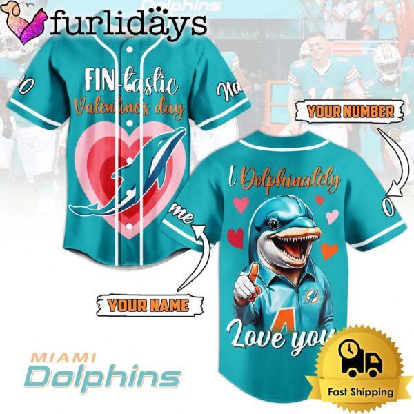 NFL Miami Dolphins Valentines Day Baseball Jersey