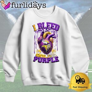 NFL Minnesota Vikings I bleed Gold Purple T Shirt