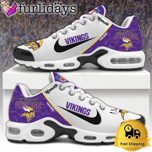 NFL Minnesota Vikings Logo 2024 Custom Air Max Plus Shoes, NFL Fan Shoes