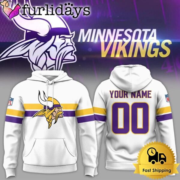 NFL Minnesota Vikings OnWhite Custom Hoodie