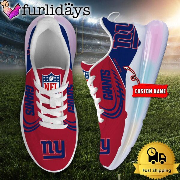 NFL New York Giants Custom Rainbow Atmospheric Cushion Running Shoes, Women’s Sneaker