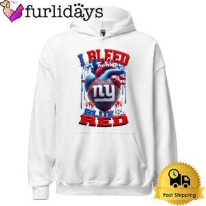 NFL New York Giants I Bleed Blue Red T Shirt