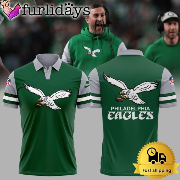 NFL Philadelphia Eagles Coach Nicholas John Sirianni’s Eagles Polo Shirt