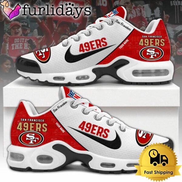 NFL San Francisco 49ers Logo 2024 Custom Air Max Plus Shoes, NFL Fan Shoes