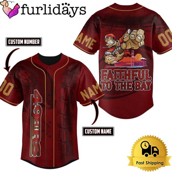 NFL San Francisco 49ers Mascot Crazy Baseball Jersey