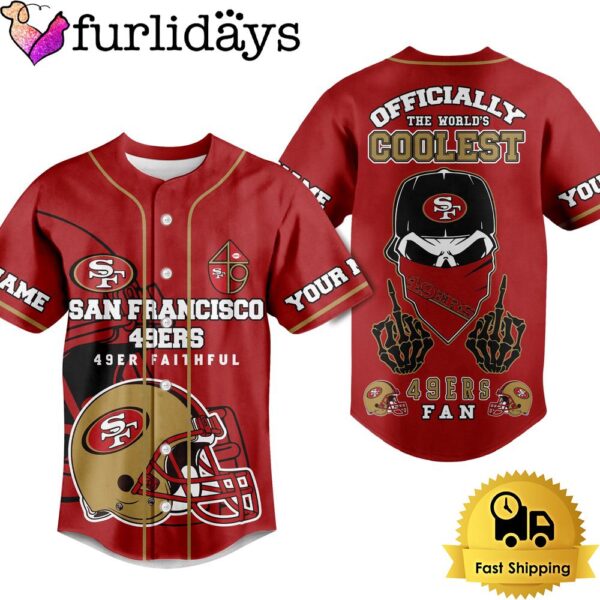 NFL San Francisco 49ers Officially The World Coolest Baseball Jersey