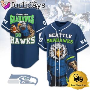 NFL Seattle Seahawks Go Hawks Baseball…