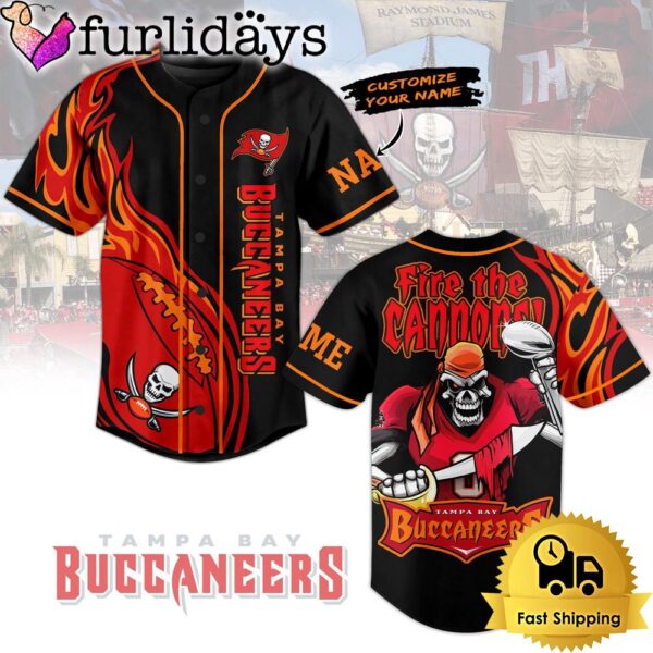 NFL Tampa Bay Buccaneers Fire the Cannons Baseball Jersey