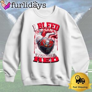 NFL Tampa Bay Buccaneers I bleed White Red T Shirt