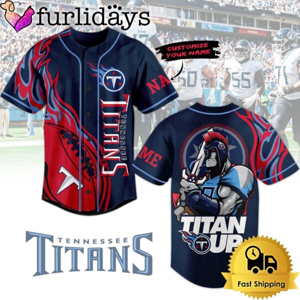 NFL Tennessee Titans Warrior Titan Up Baseball Jersey