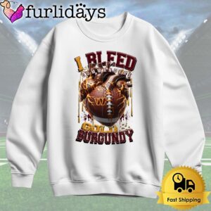 NFL Washington Commanders I bleed Gold Burgundy T Shirt