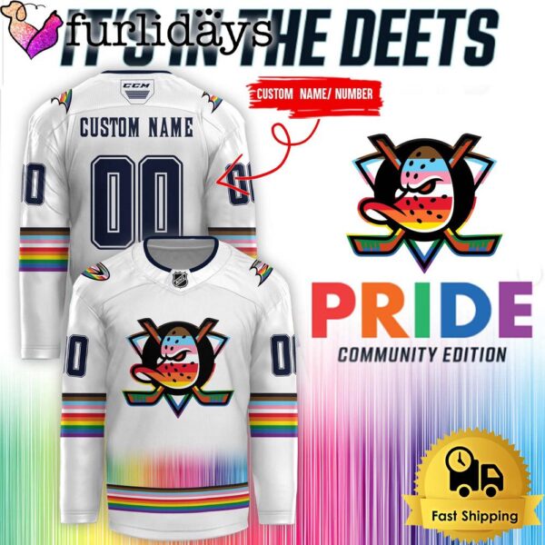 NHL Anaheim Ducks Pride Community Edition Hockey Jersey