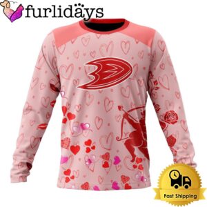 NHL Anaheim Ducks Valentine’s Day Sweatshirt For Couple