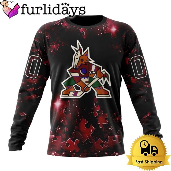 NHL Arizona Coyotes Autism Awareness Hockey Custom Sweatshirt