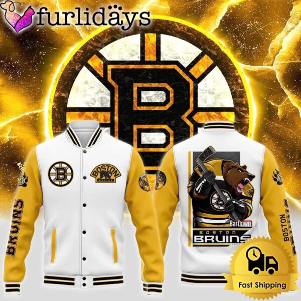 NHL Boston Bruins BarDown Baseball jacket