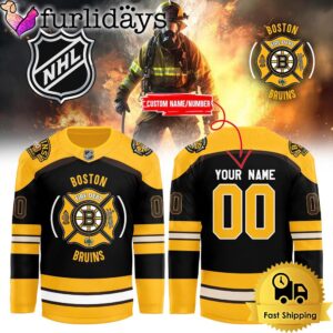 NHL Boston Bruins Hockey Firefighter Appreciation…