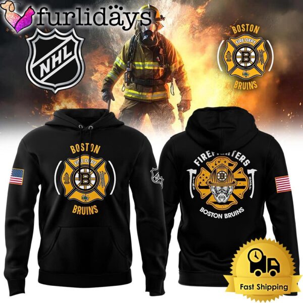 NHL Boston Bruins Hockey Firefighter Appreciation Night Hoodie