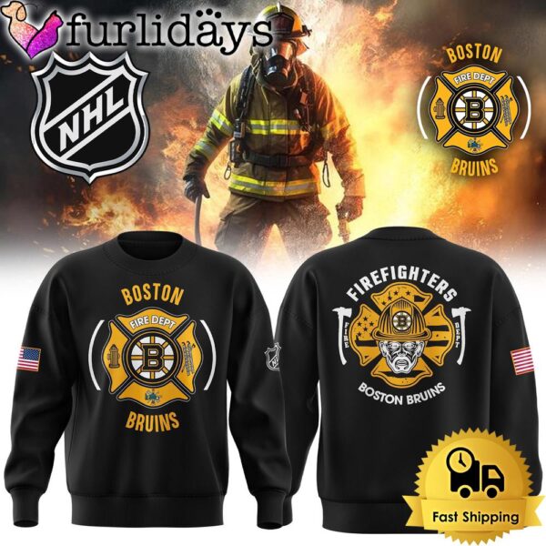 NHL Boston Bruins Hockey Firefighter Appreciation Night Sweatshirt