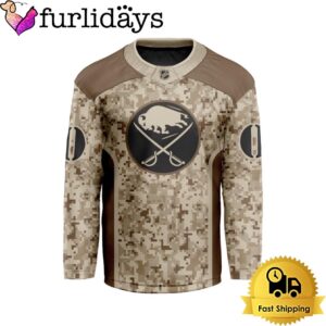 NHL Buffalo Sabres Desert Camouflage Design…