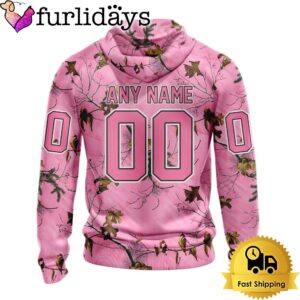 NHL Calgary Flames Special Realtree Pink Camouflage Custom Hoodie