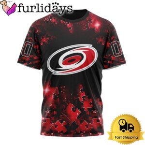 NHL Carolina Hurricanes Autism Awareness Hockey Custom T Shirt