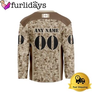 NHL Carolina Hurricanes Desert Camouflage Design Custom Hockey Jersey