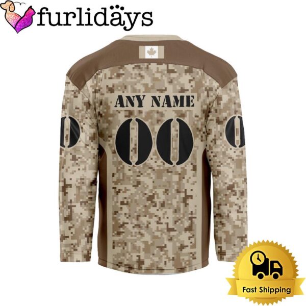 NHL Carolina Hurricanes Desert Camouflage Design Custom Hockey Jersey