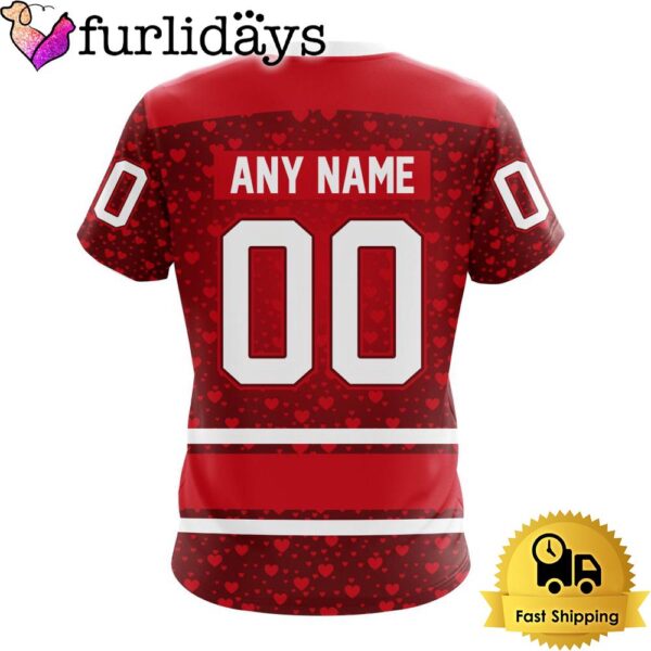 NHL Carolina Hurricanes My Heart T Shirt Valentine’s Day Gift